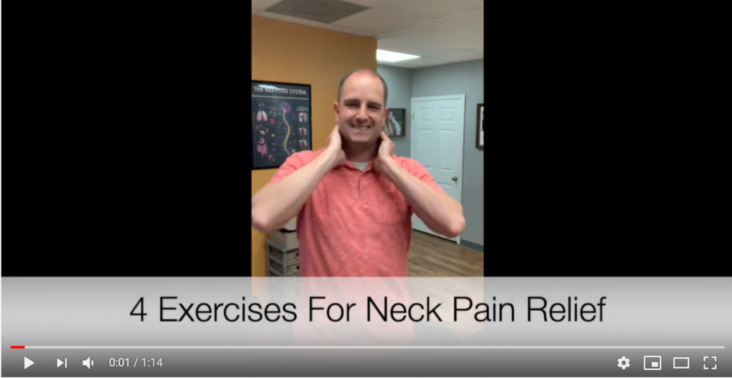 4 exercises for neck pain relief